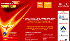 Conferencia IDC sobre Seguridad TIC 2007